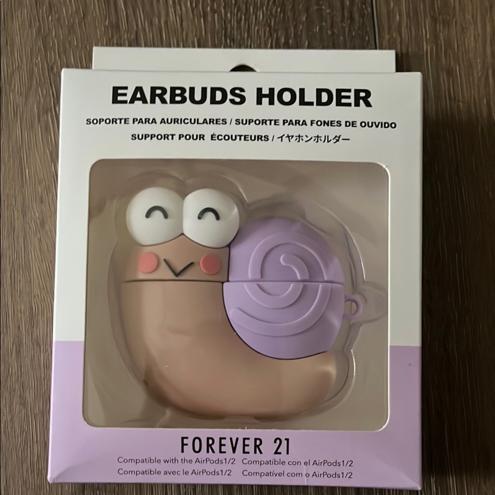 Forever 21 Snail Earbud Holder - Purple and Pink